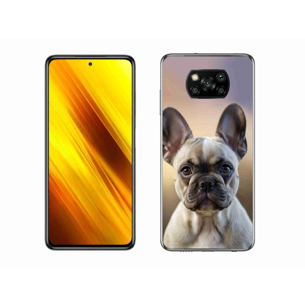 Gél borítás mmCase a Xiaomi Poco X3 Pro számára - aranyos francia bulldog