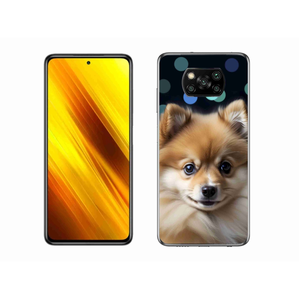 Gél borítás mmCase a Xiaomi Poco X3 Pro számára - aranyos pomerániai állat