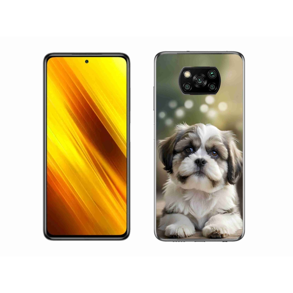 Gél borítás mmCase a Xiaomi Poco X3 Pro számára - aranyos shih-tzu