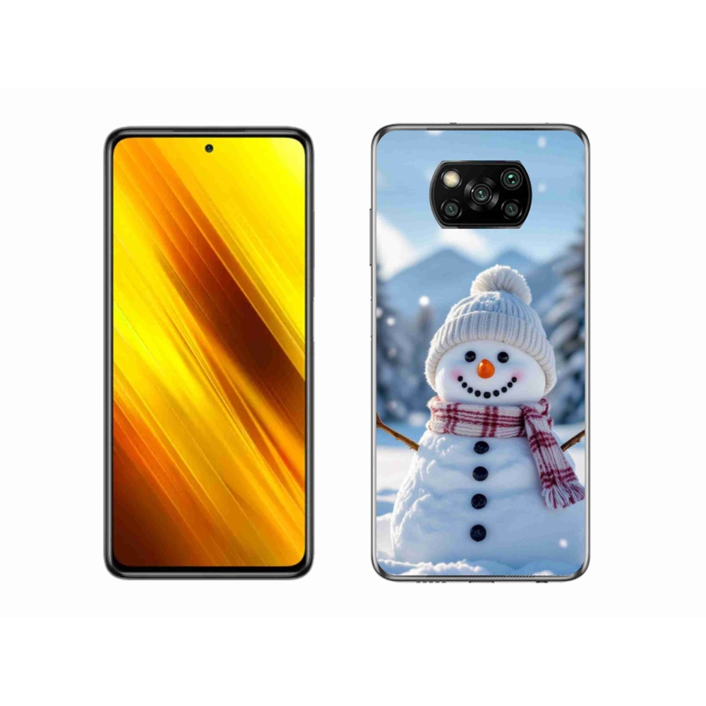 Gél borítás mmCase a Xiaomi Poco X3 Pro számára - hóember 3