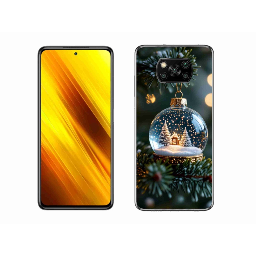 Gél borítás mmCase a Xiaomi Poco X3 Pro számára - Karácsonyi gömbök 2
