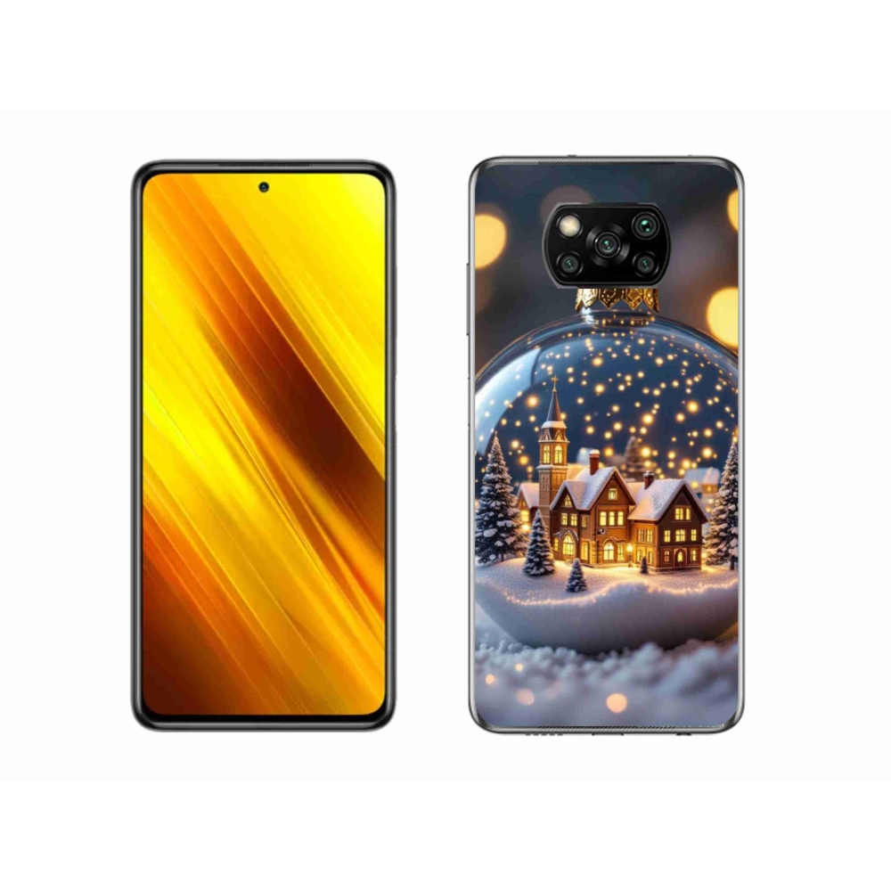 Gél borítás mmCase a Xiaomi Poco X3 Pro számára - Karácsonyi golyók 4