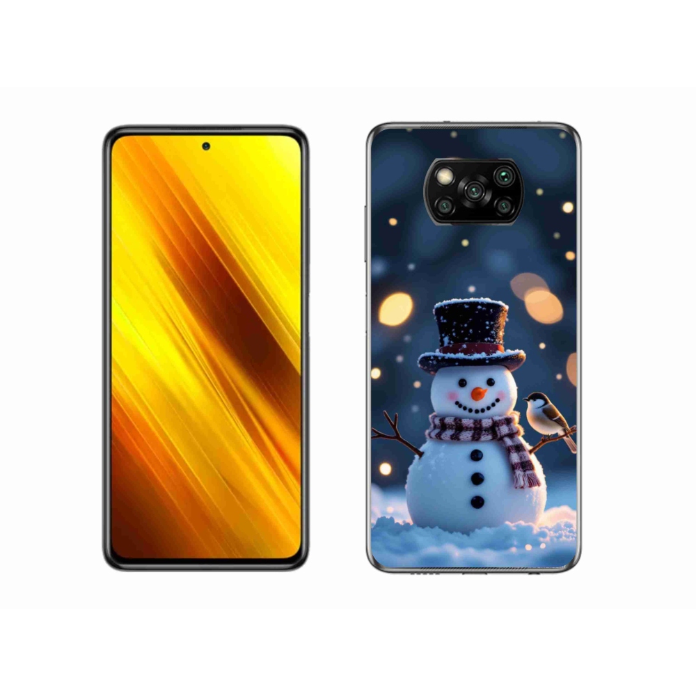 Gél borítás mmCase a Xiaomi Poco X3 Pro számára - Karácsonyi hóember