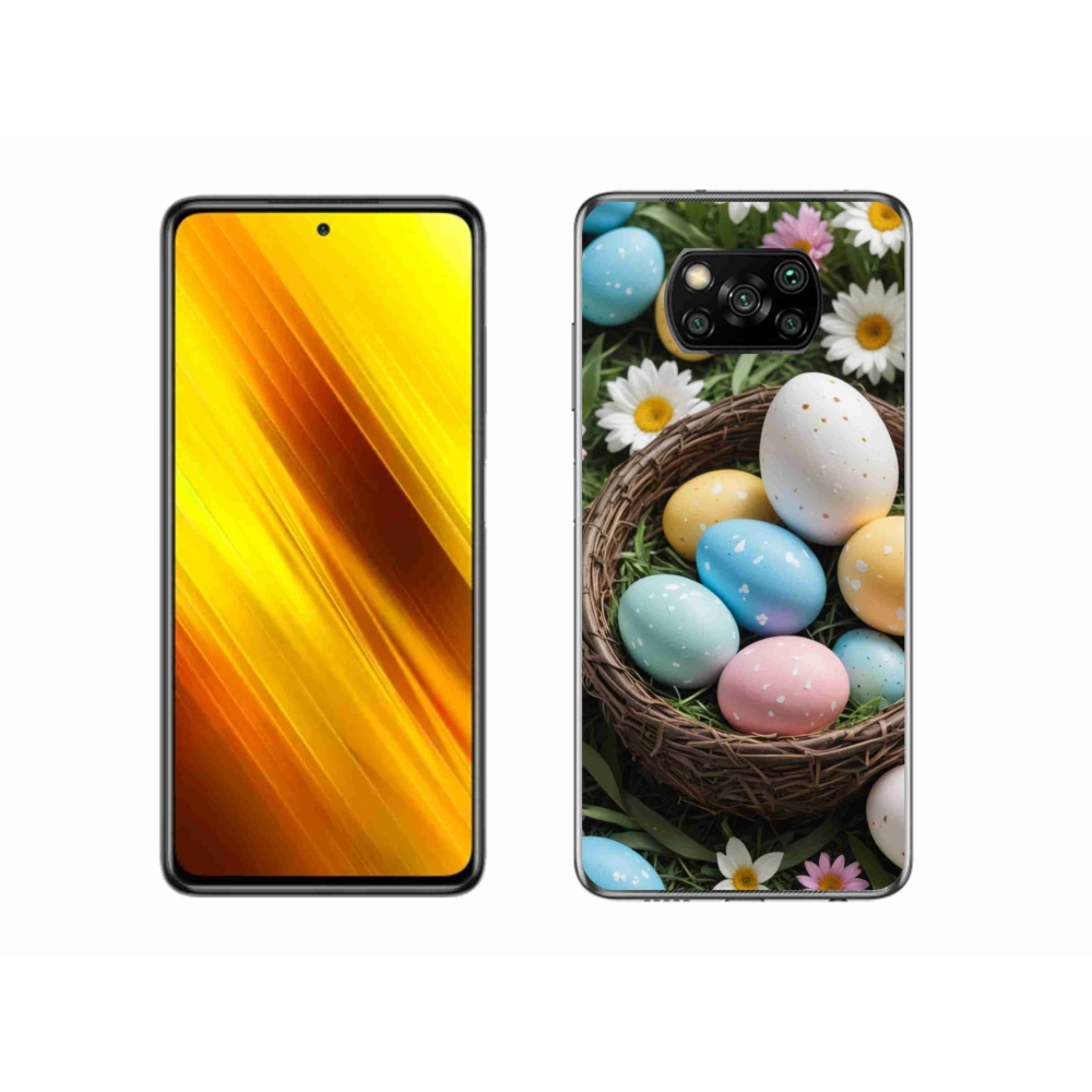 Gél borítás mmCase a Xiaomi Poco X3 Pro számára - Húsvéti tojások 2