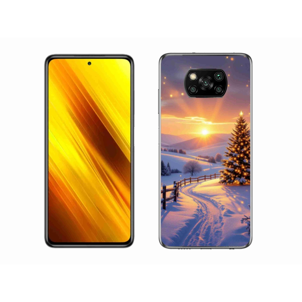 Gél borítás mmCase a Xiaomi Poco X3 Pro számára - téli tájkép