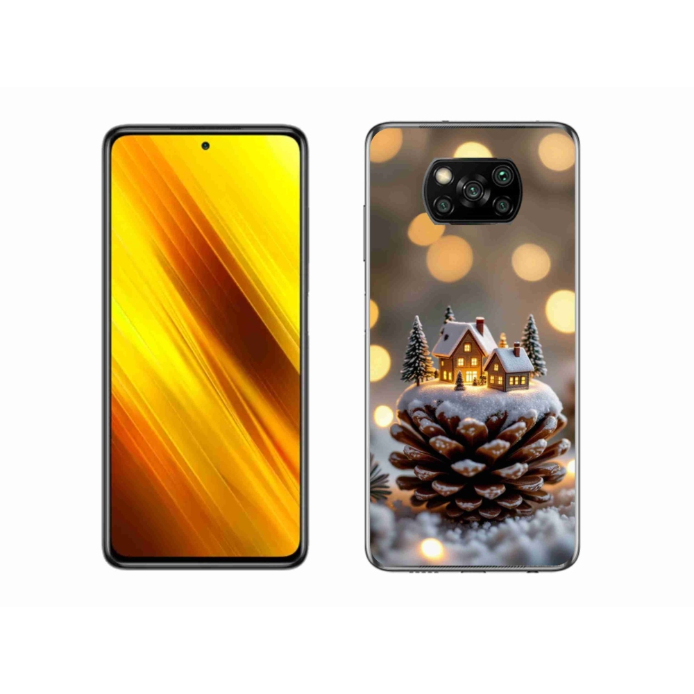 Gél borítás mmCase a Xiaomi Poco X3 Pro számára - téli falu