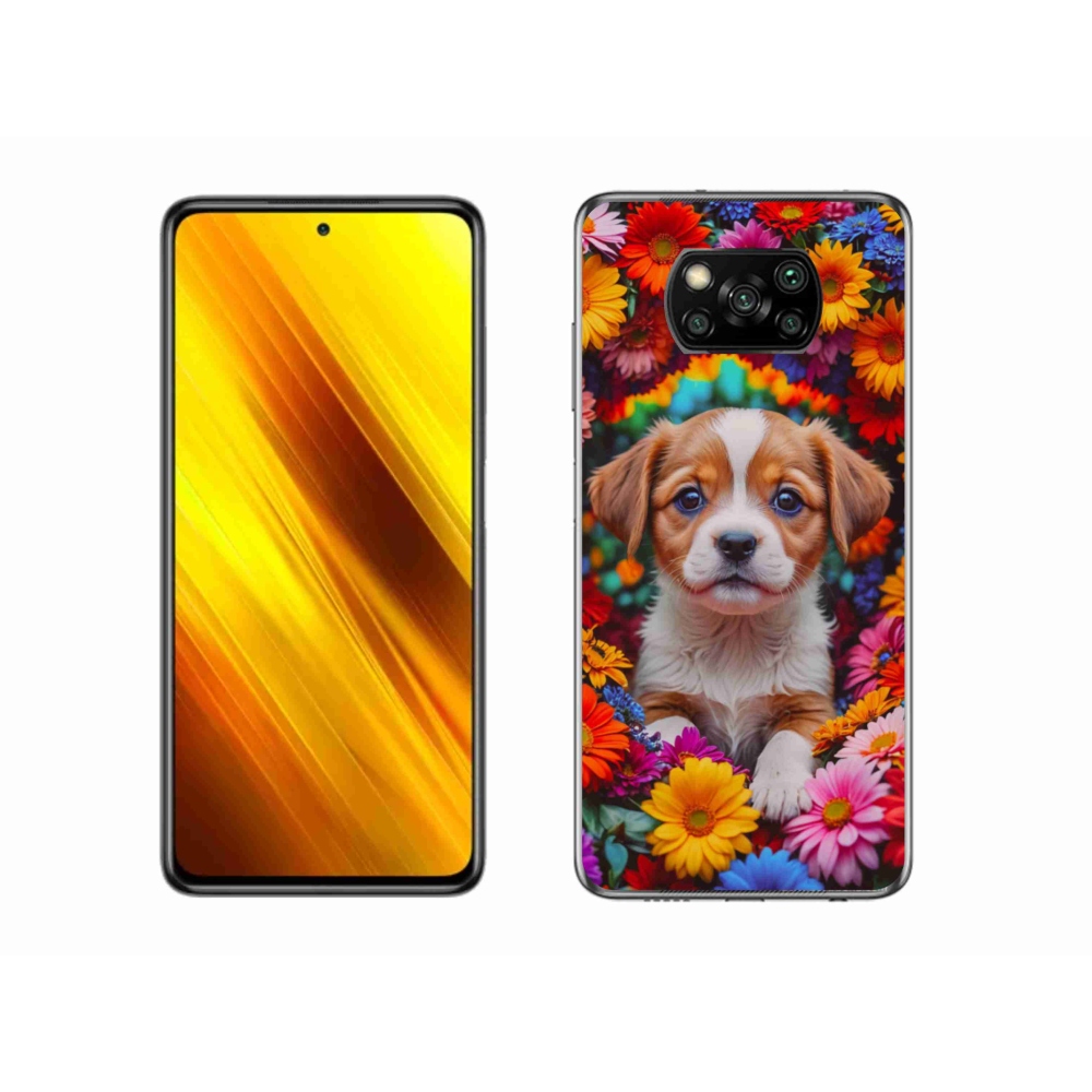 Gél borítás mmCase a Xiaomi Poco X3-hoz - aranyos kiskutya