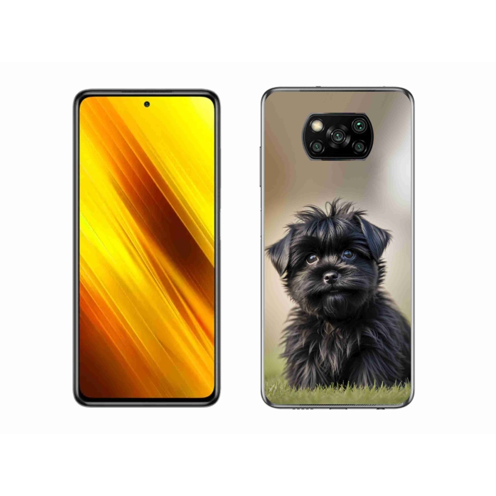 Gél borítás mmCase a Xiaomi Poco X3-hoz - aranyos fekete kutya