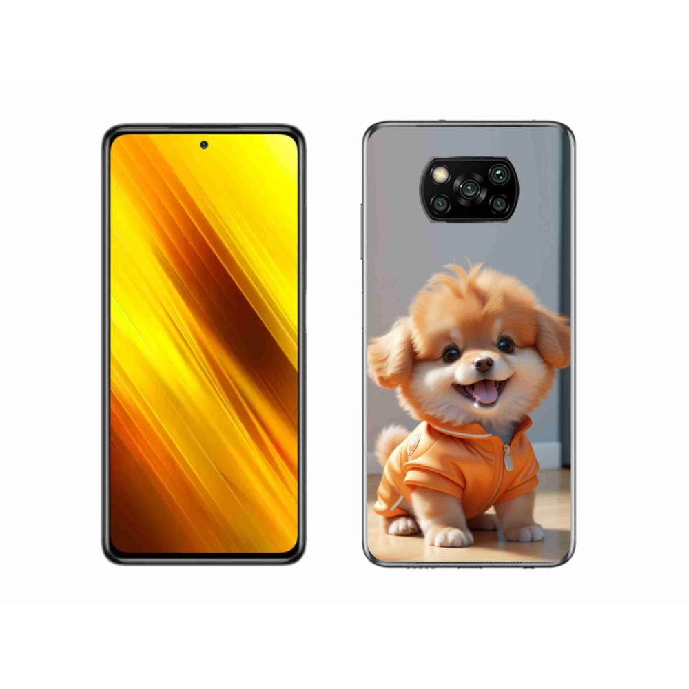 Gél borítás mmCase a Xiaomi Poco X3-hoz - aranyos pomerániai pulóverben