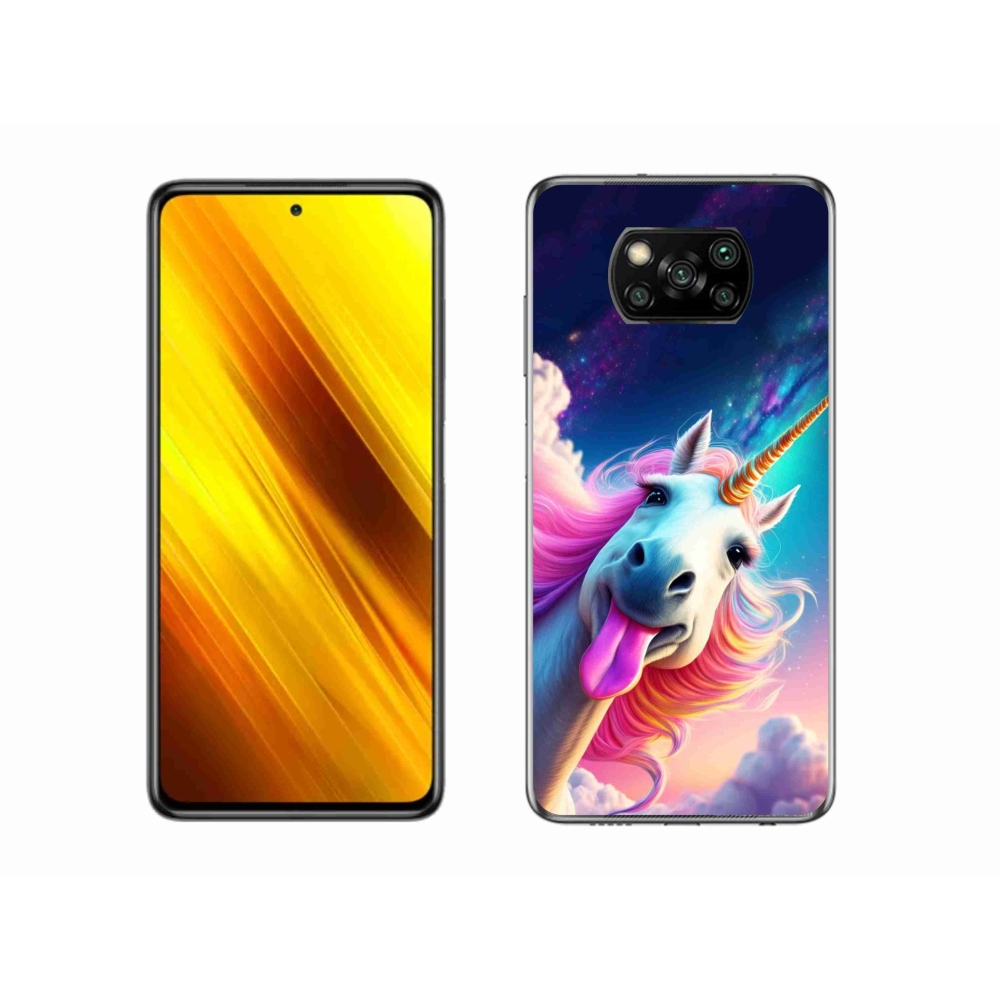 Gél borítás mmCase a Xiaomi Poco X3-hoz - őrült egyszarvú