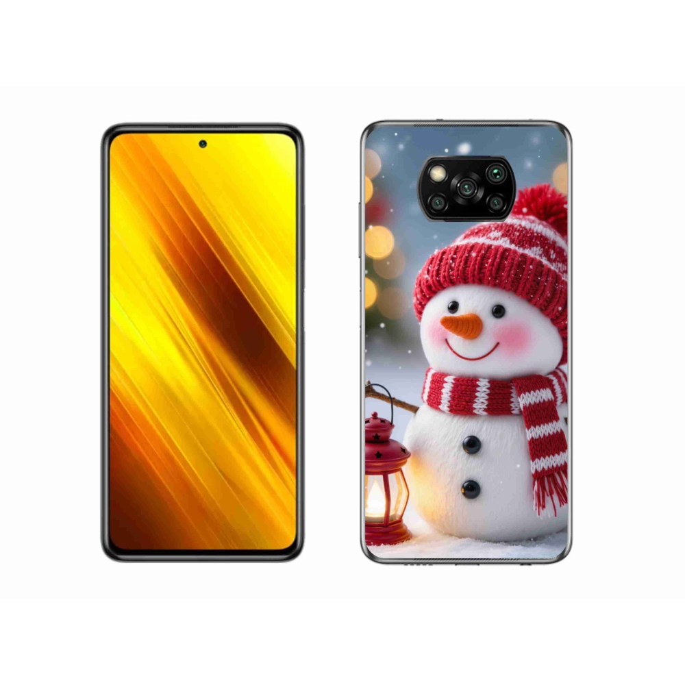Gél borítás mmCase a Xiaomi Poco X3-hoz - hóember 2
