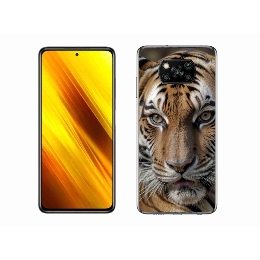 Gél borítás mmCase a Xiaomi Poco X3-hoz - tigris nézet