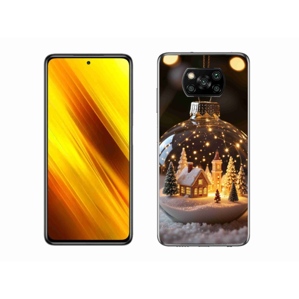 Gél borító mmCase a Xiaomi Poco X3-hoz - Karácsonyi gömbök 3