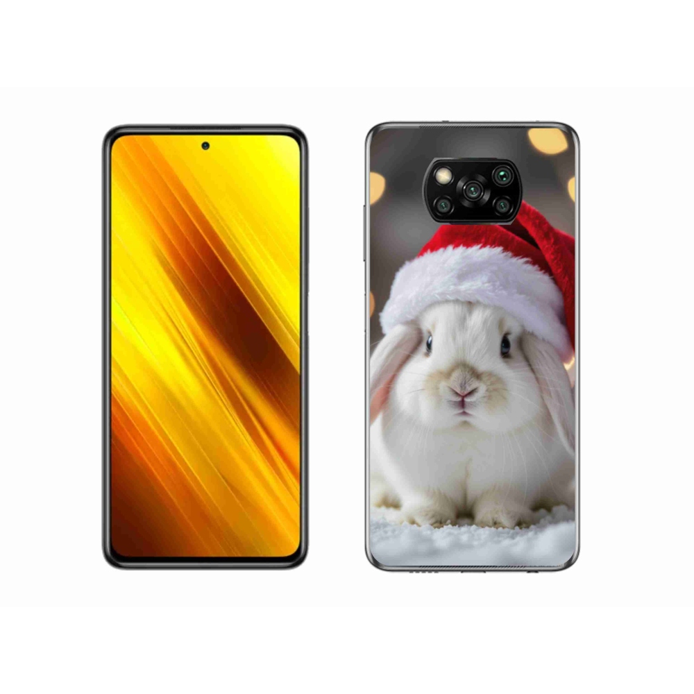 Gél borítás mmCase a Xiaomi Poco X3-hoz - Karácsonyi nyúl