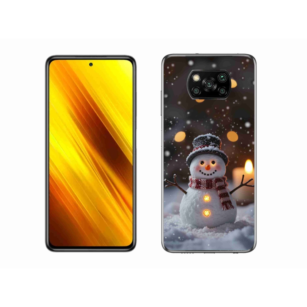 Gél borítás mmCase a Xiaomi Poco X3-hoz - boldog hóember