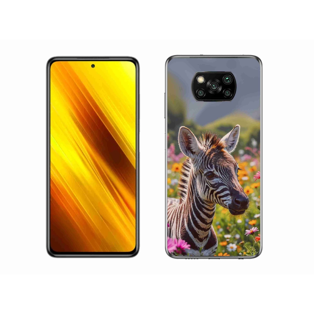 Gél borítás mmCase a Xiaomi Poco X3-hoz - zebra a réten