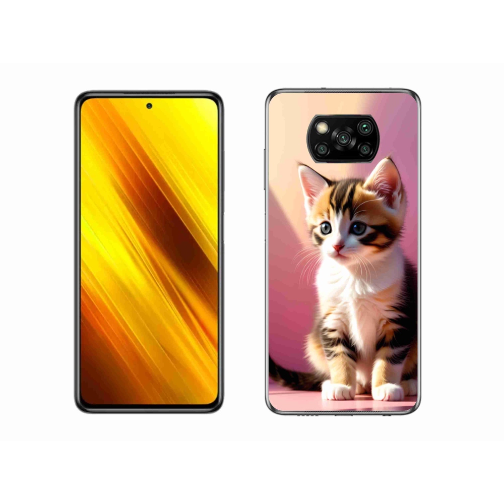 Gél borítás mmCase a Xiaomi Poco X3-hoz - kíváncsi cica 2