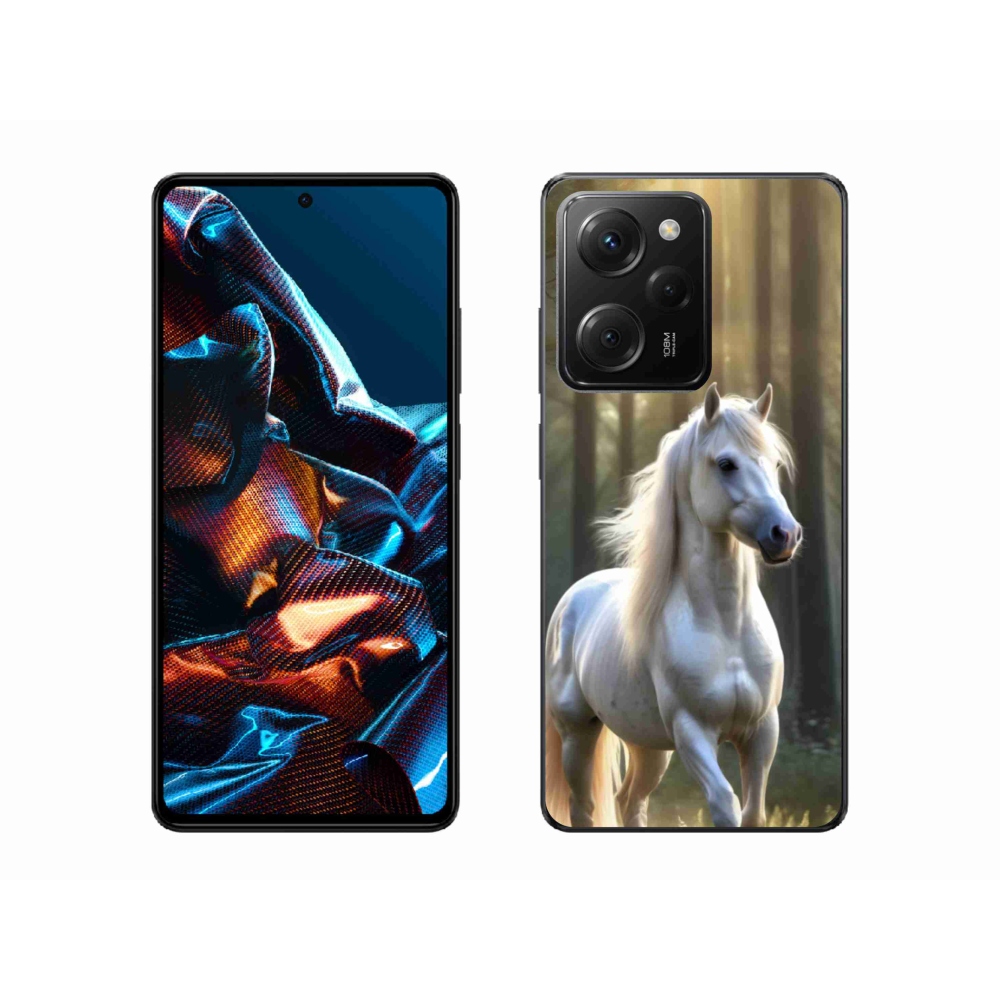 Gél borítás mmCase a Xiaomi Poco X5 Pro 5G-hez - fehér ló 3