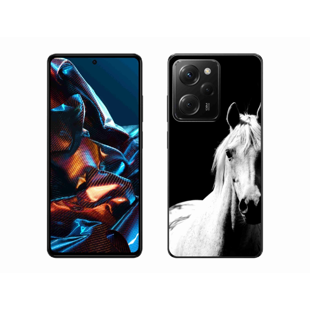 Gél borítás mmCase a Xiaomi Poco X5 Pro 5G-hez - fehér ló 5