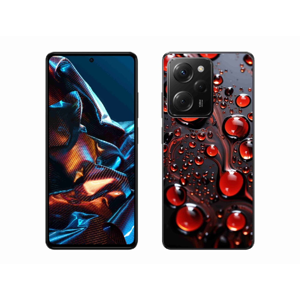 Gél borítás mmCase a Xiaomi Poco X5 Pro 5G-hez - piros csepp 2