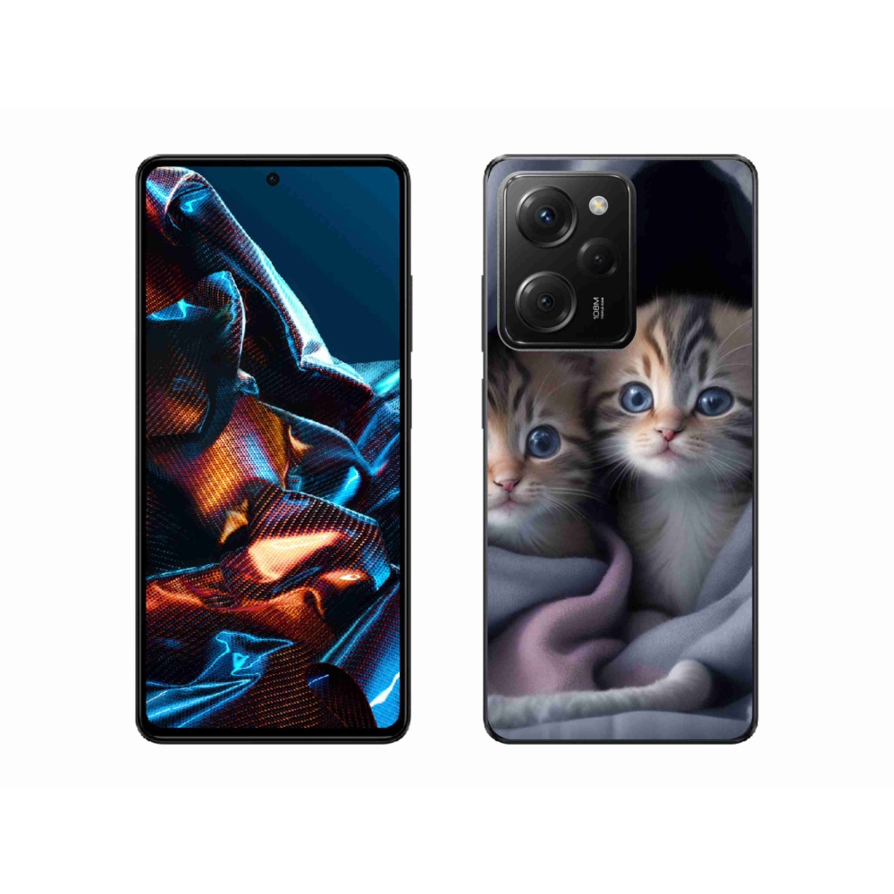 Gél borítás mmCase a Xiaomi Poco X5 Pro 5G számára - cat duo 2