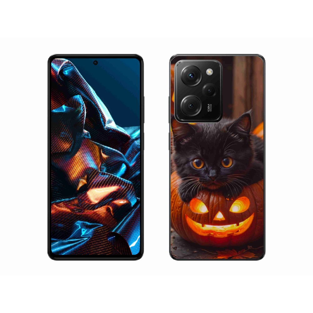 Gél borítás mmCase a Xiaomi Poco X5 Pro 5G számára - cica és tök