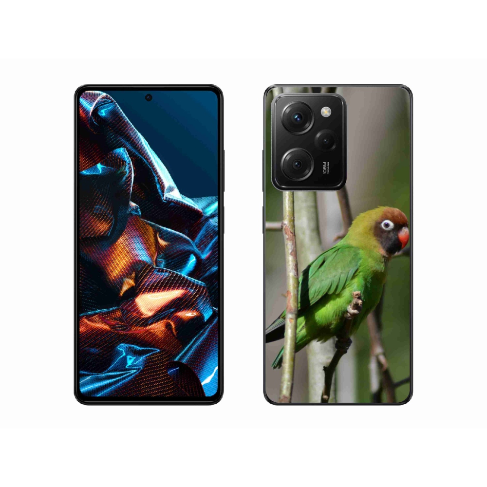 Gél borítás mmCase a Xiaomi Poco X5 Pro 5G számára - papagáj agapornis