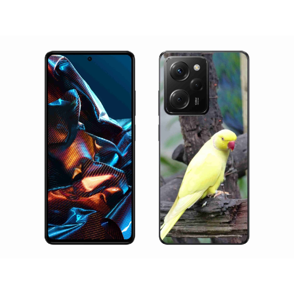 Gél borítás mmCase a Xiaomi Poco X5 Pro 5G-hez - papagáj alexander sárga