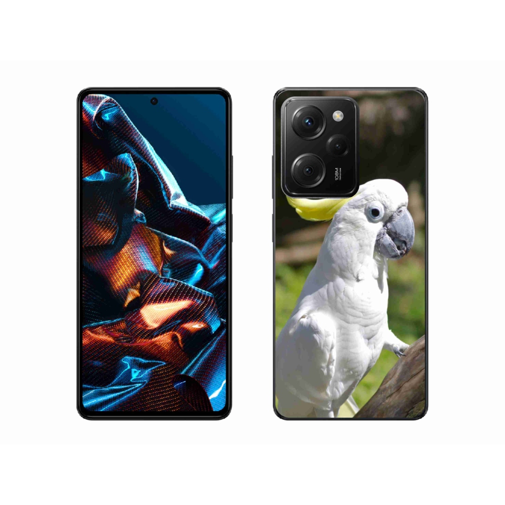 Gél borítás mmCase a Xiaomi Poco X5 Pro 5G számára - papagáj kakadu 2