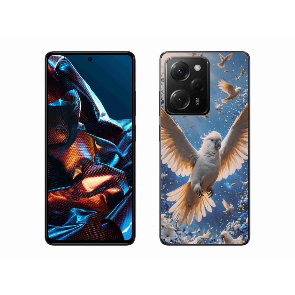 Gél borítás mmCase a Xiaomi Poco X5 Pro 5G számára - papagáj kakadu