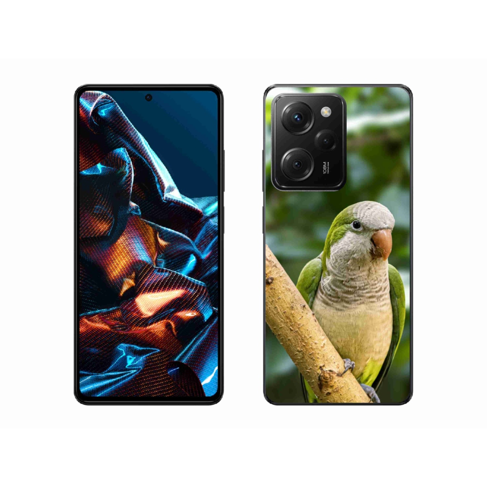 Zselés borítás mmCase a Xiaomi Poco X5 Pro 5G számára - papagáj