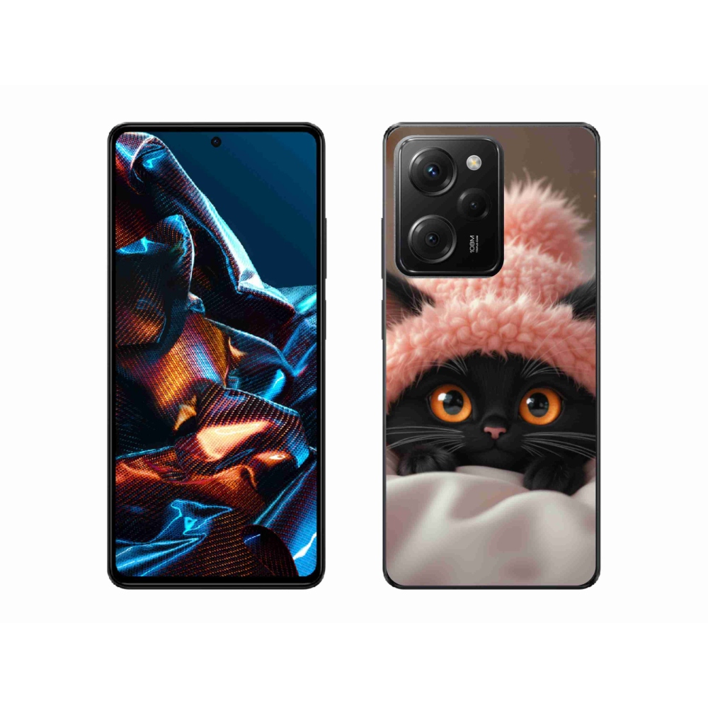 Gél borító mmCase a Xiaomi Poco X5 Pro 5G számára - aranyos cica 7