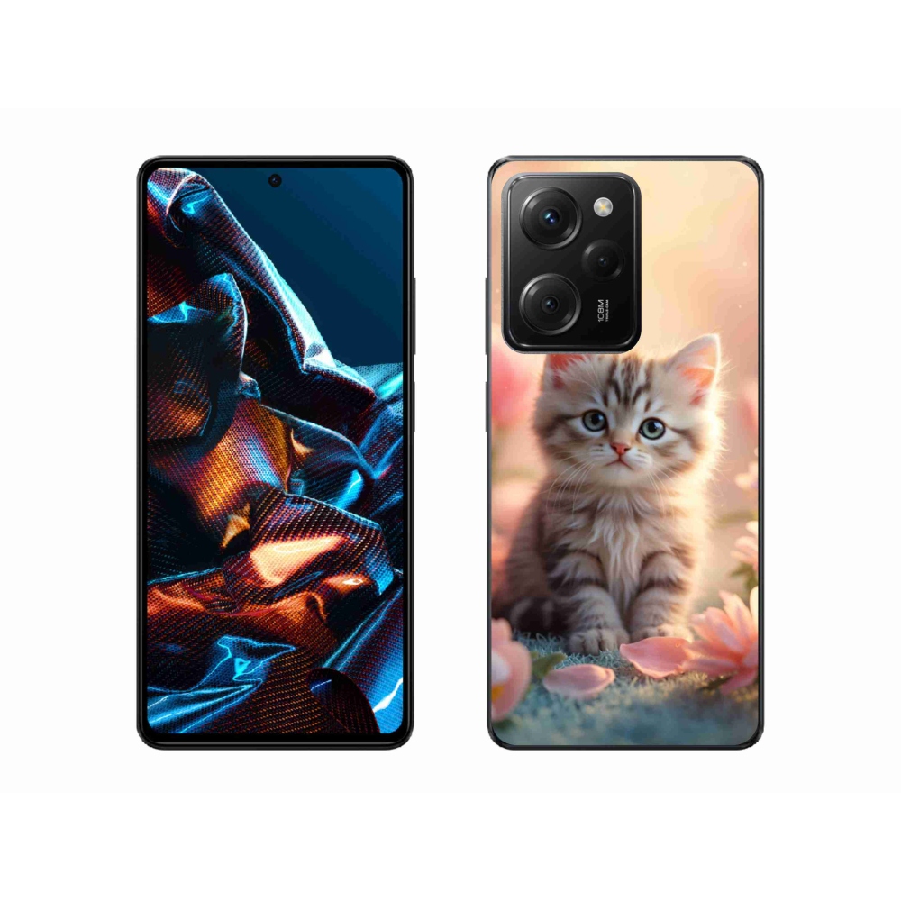 Gél borítás mmCase a Xiaomi Poco X5 Pro 5G számára - aranyos cica 8