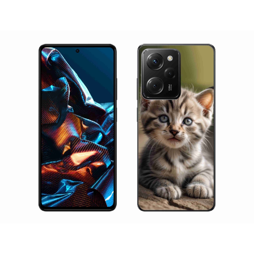 Gél borítás mmCase a Xiaomi Poco X5 Pro 5G számára - aranyos cica 9