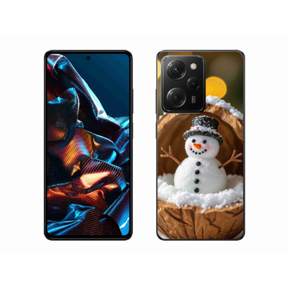 Gél borítás mmCase a Xiaomi Poco X5 Pro 5G számára - hóember 4