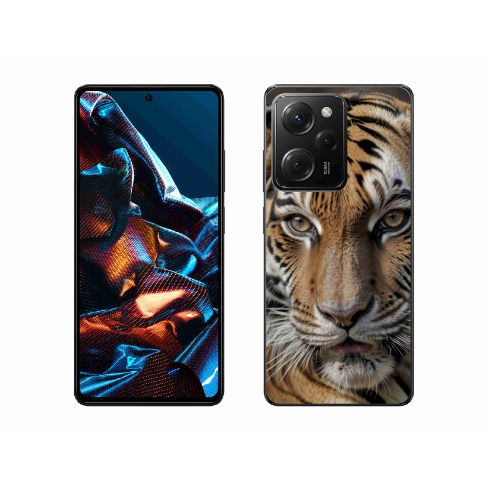Gél borítás mmCase a Xiaomi Poco X5 Pro 5G számára - tigris nézet