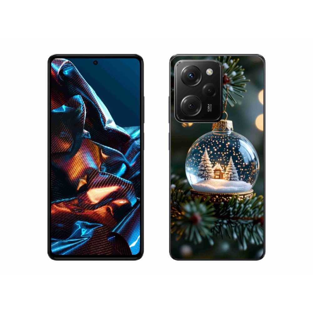 Gél borítás mmCase a Xiaomi Poco X5 Pro 5G számára - Karácsonyi gömbök 2