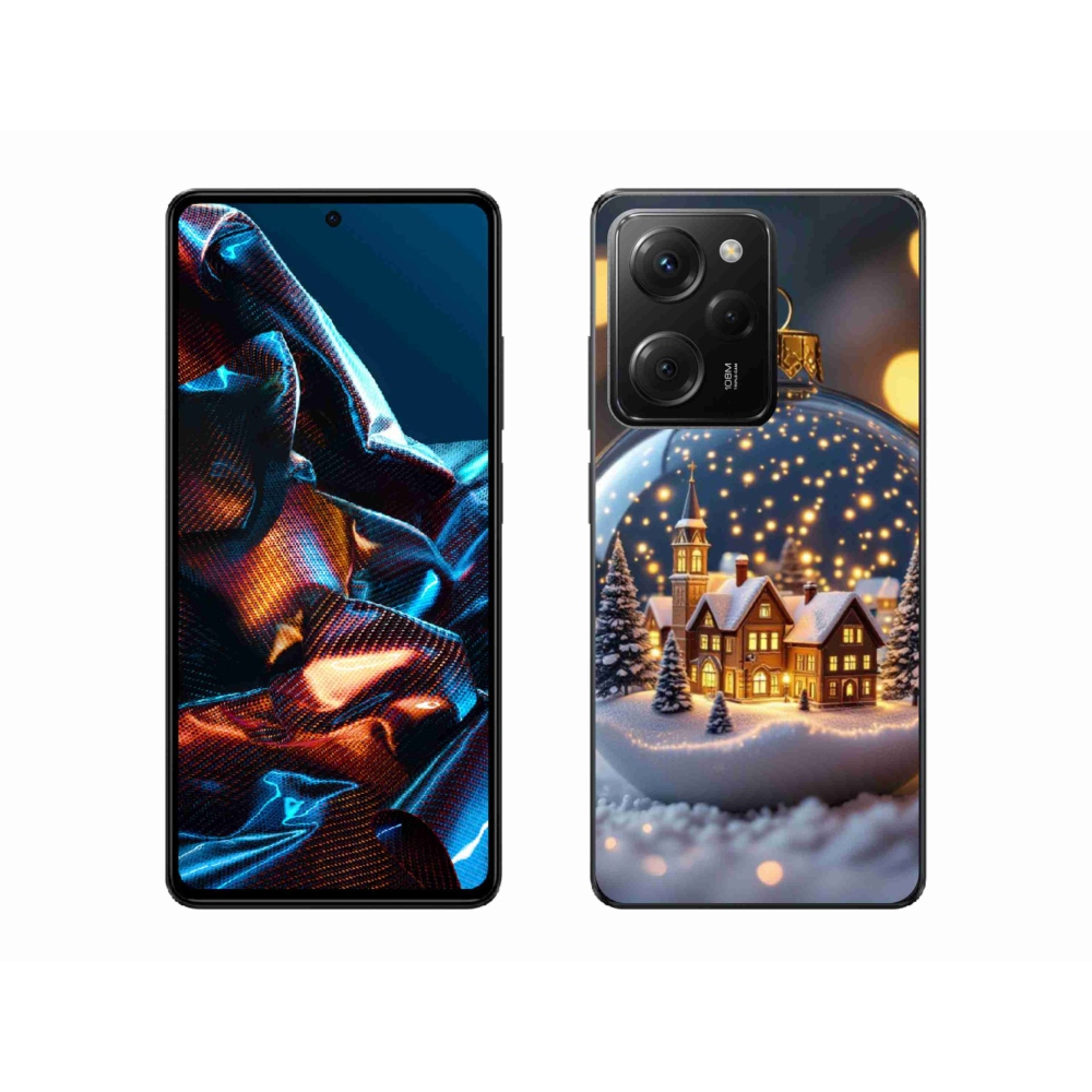 Gél borítás mmCase a Xiaomi Poco X5 Pro 5G számára - karácsonyi golyók 4
