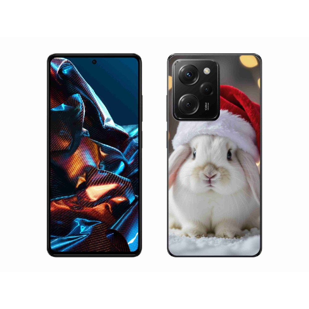 Gél borítás mmCase a Xiaomi Poco X5 Pro 5G számára - karácsonyi nyúl