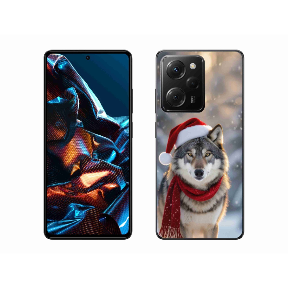 Gél borítás mmCase a Xiaomi Poco X5 Pro 5G-hez - Karácsonyi farkas