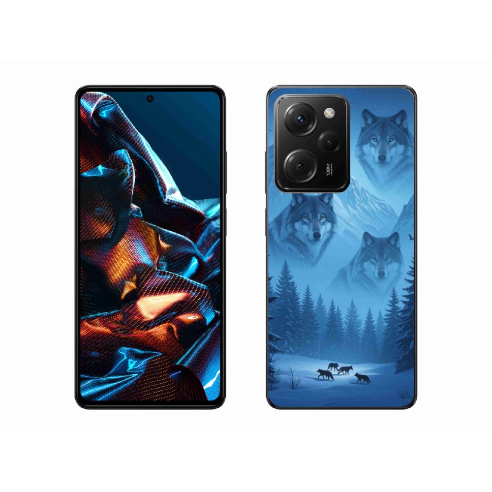 Gél borítás mmCase a Xiaomi Poco X5 Pro 5G számára - farkas csomag