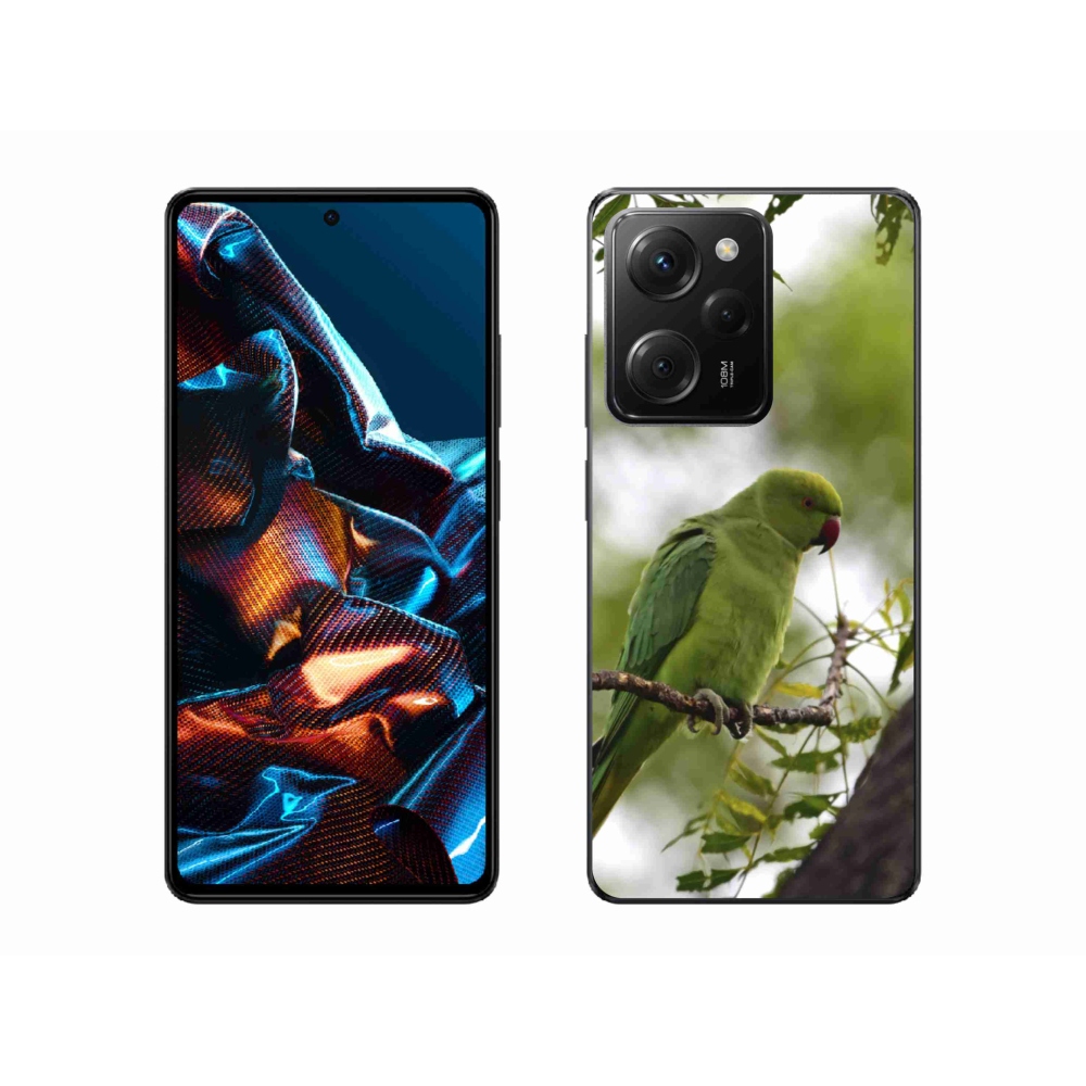 Gél borítás mmCase a Xiaomi Poco X5 Pro 5G-hez - zöld papagáj