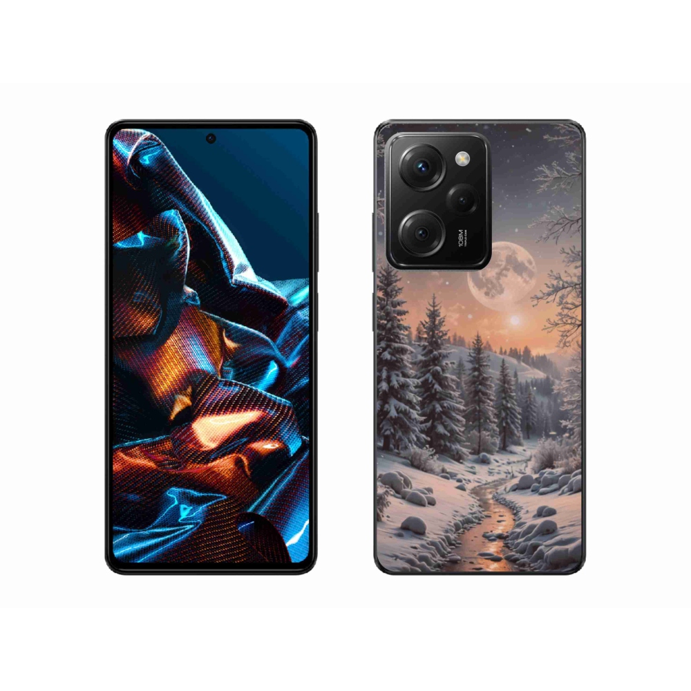 Gél borítás mmCase a Xiaomi Poco X5 Pro 5G számára - téli táj 2