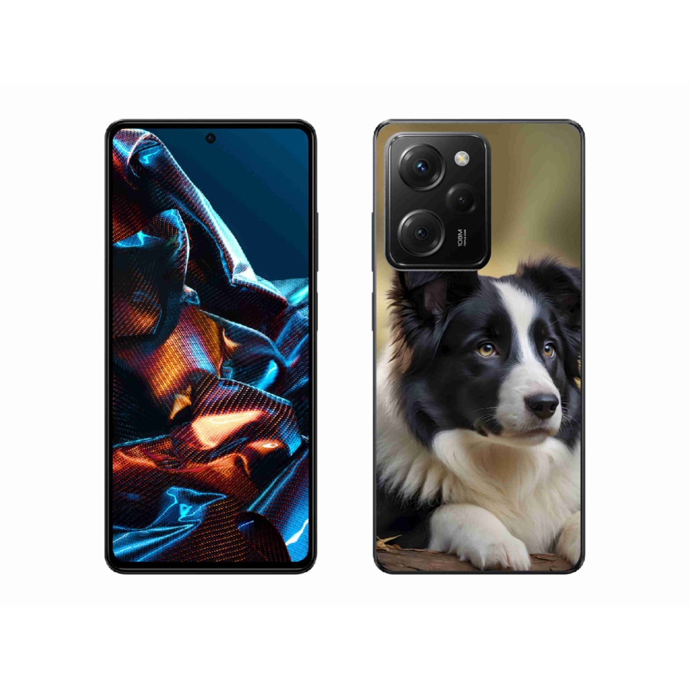 Gél borítás mmCase a Xiaomi Poco X5 Pro számára - border collie 2