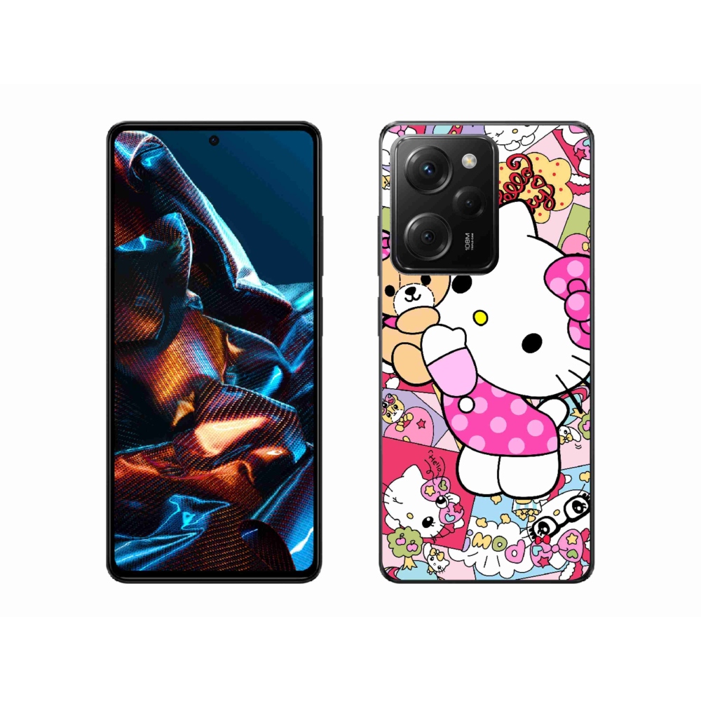 Gél borítás mmCase a Xiaomi Poco X5 Pro számára - aranyos cica