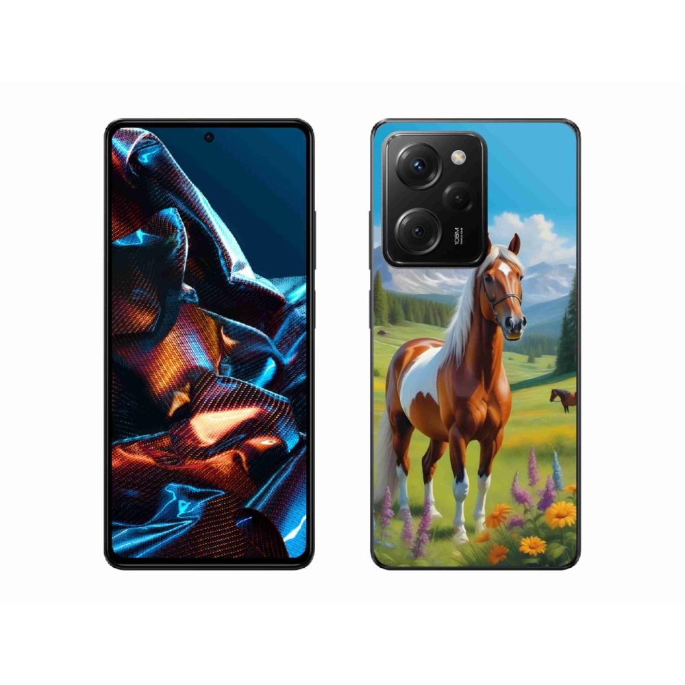 Gél borítás mmCase a Xiaomi Poco X5 Pro számára - ló a réten