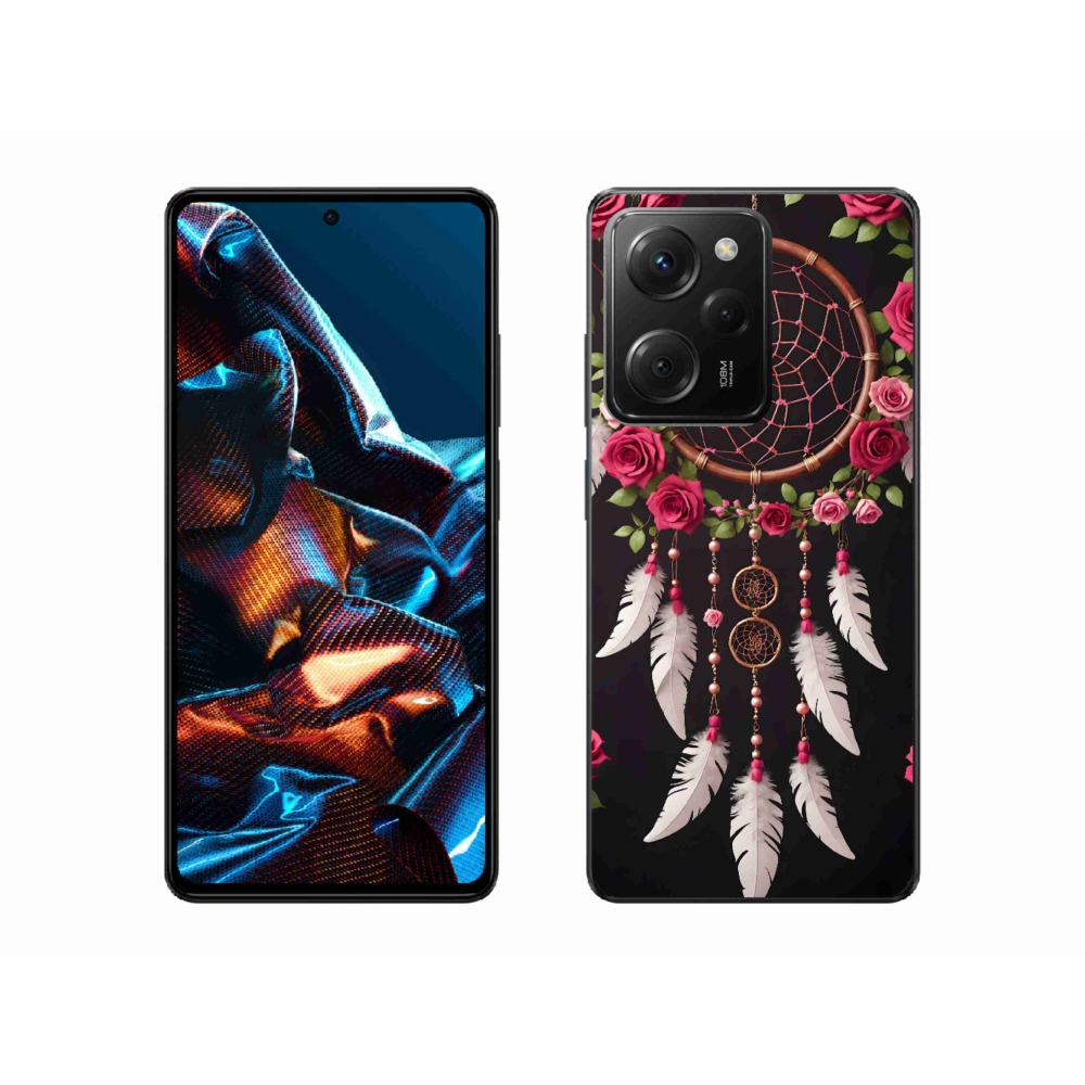 Gél borítás mmCase a Xiaomi Poco X5 Pro számára - álomfogó rózsákkal