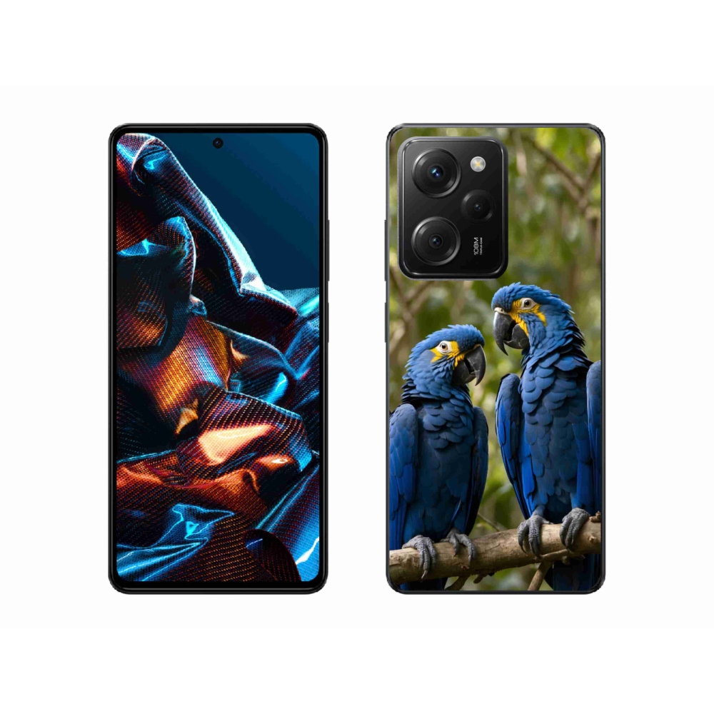 Gél borítás mmCase a Xiaomi Poco X5 Pro számára - papagáj duó