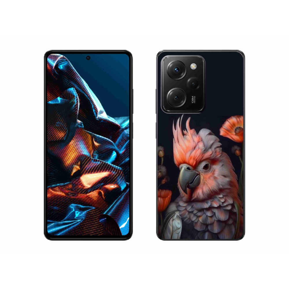 Gél borító mmCase a Xiaomi Poco X5 Pro számára - papagáj kakadu színekben