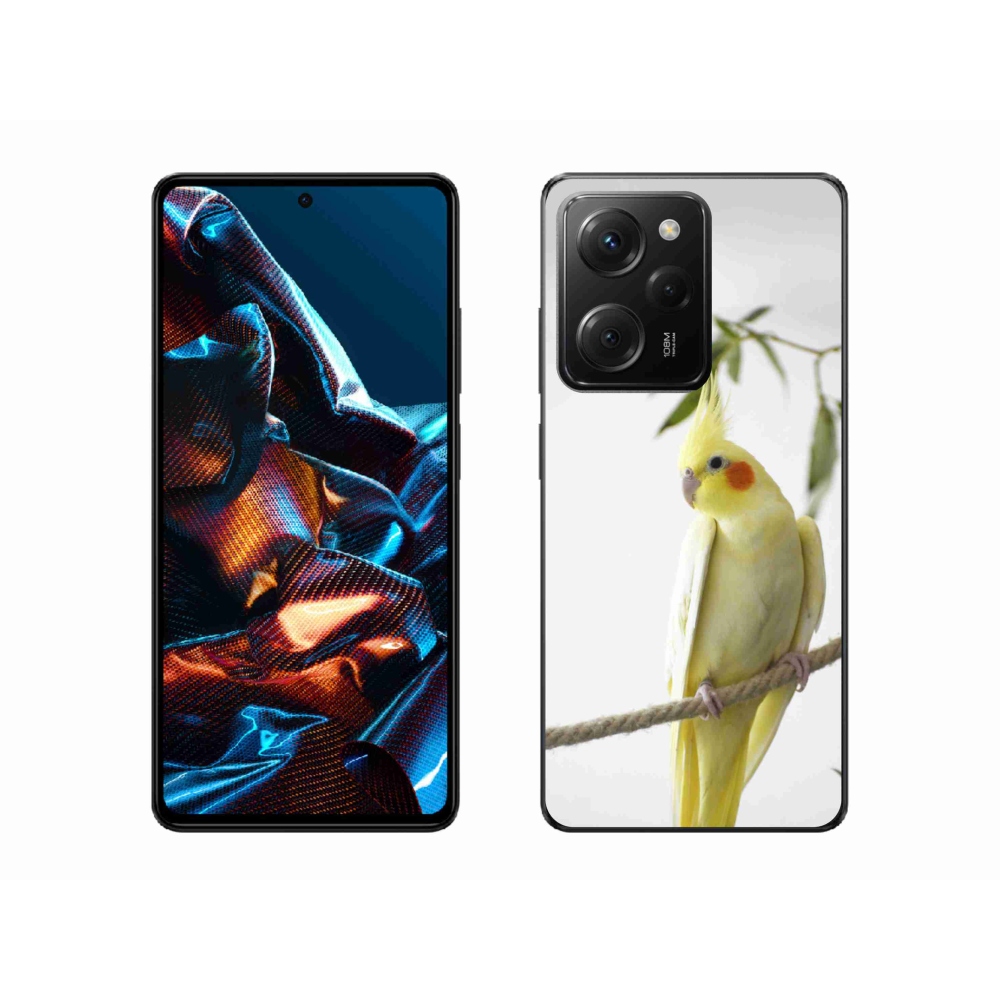 Gél borítás mmCase a Xiaomi Poco X5 Pro számára - papagáj korela chocholatá